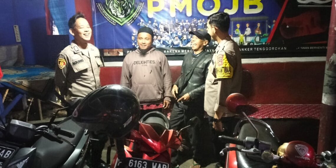 Patroli Strong Point Malam Hari Wujudkan Situasi Kamtibmas Yang Aman Dan Kondusif