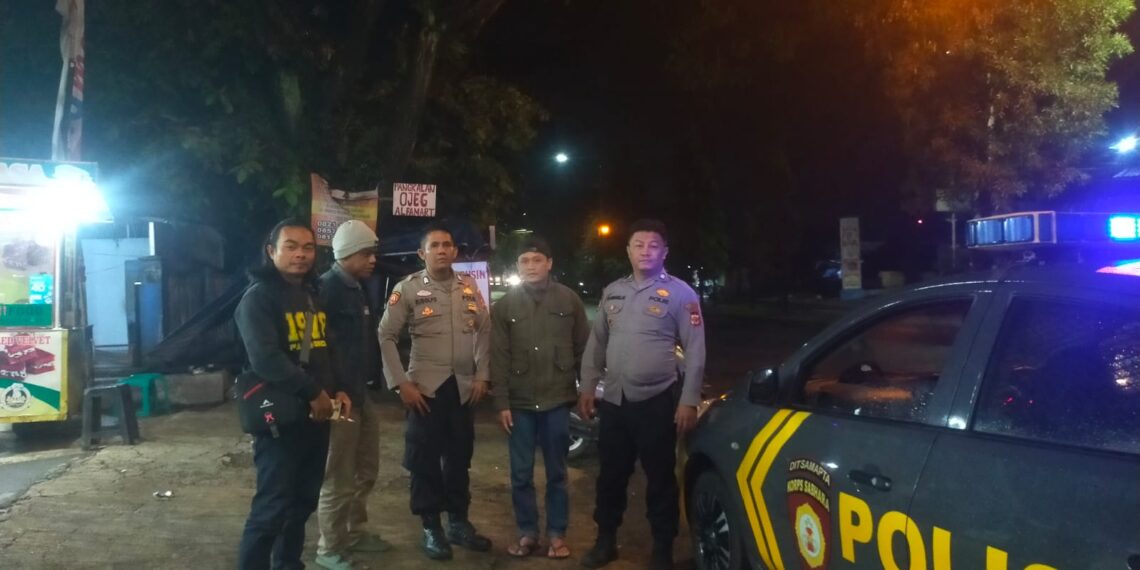 Efektifkan Malam minggu kondusif, Polsek Baros himbau humanis kepada warga nongkrong