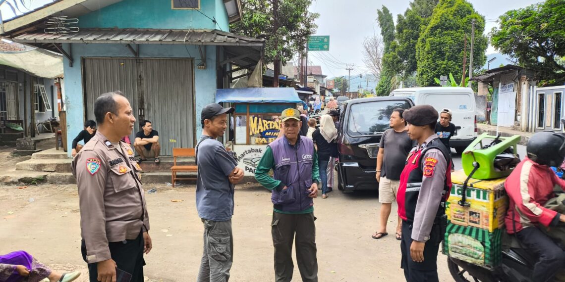 Kenyamanan acara Samenan. Personil polsek baros tingkatan pengamanan Samenan MDTA Al Istiqomah