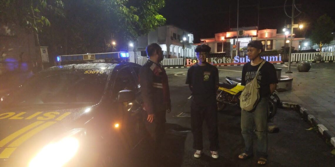 Antisipasi Malam Minggu, Polsek Cikole Laksanakan Patroli KRYD
