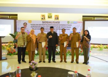 Tingkatkan Kompetensi Pelayanan Adminduk, Disdukcapil Lakukan Sosialisasi Kebijakan Adminduk