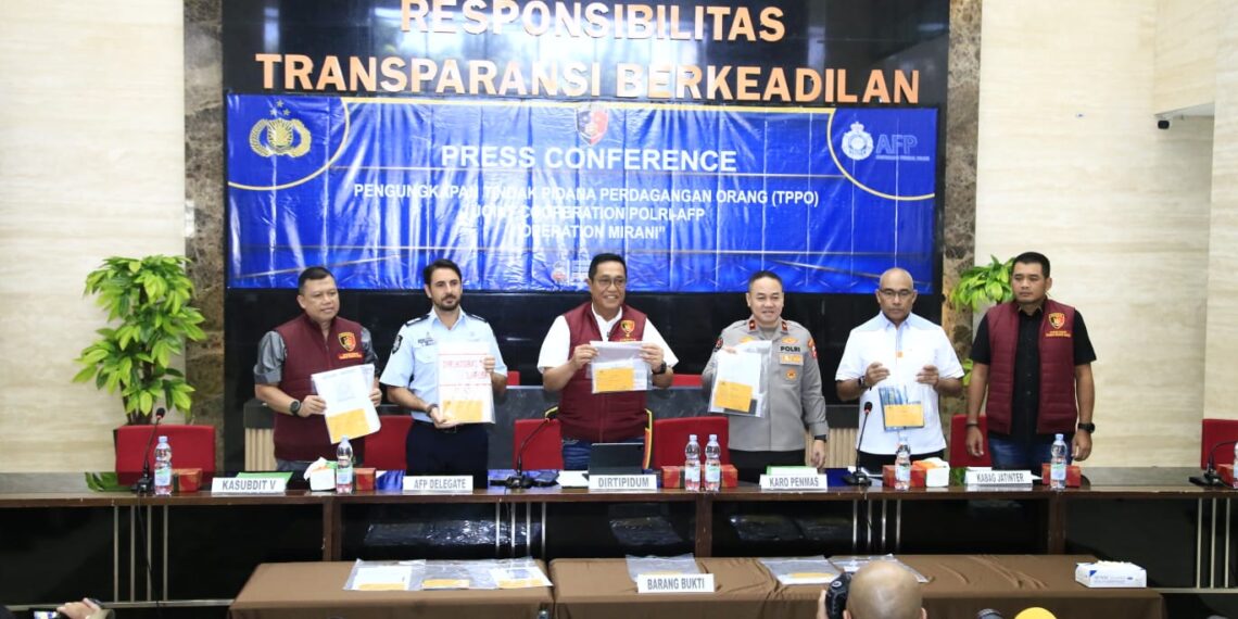 Bareskrim Polri Bongkar Kasus TPPO Modus Pekerjakan Sebagai PSK di Sydney
