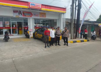 Intensifkan patroli minimarket. Polsek baros jamin Kondusifitas berniaga