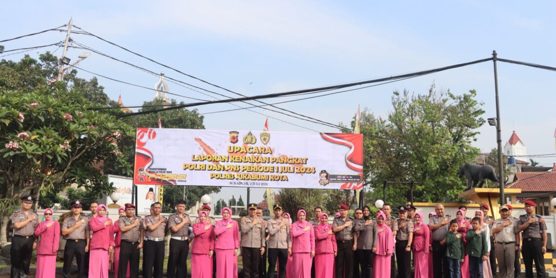24 Bintara Polri dan ASN di Sukabumi Naik Pangkat