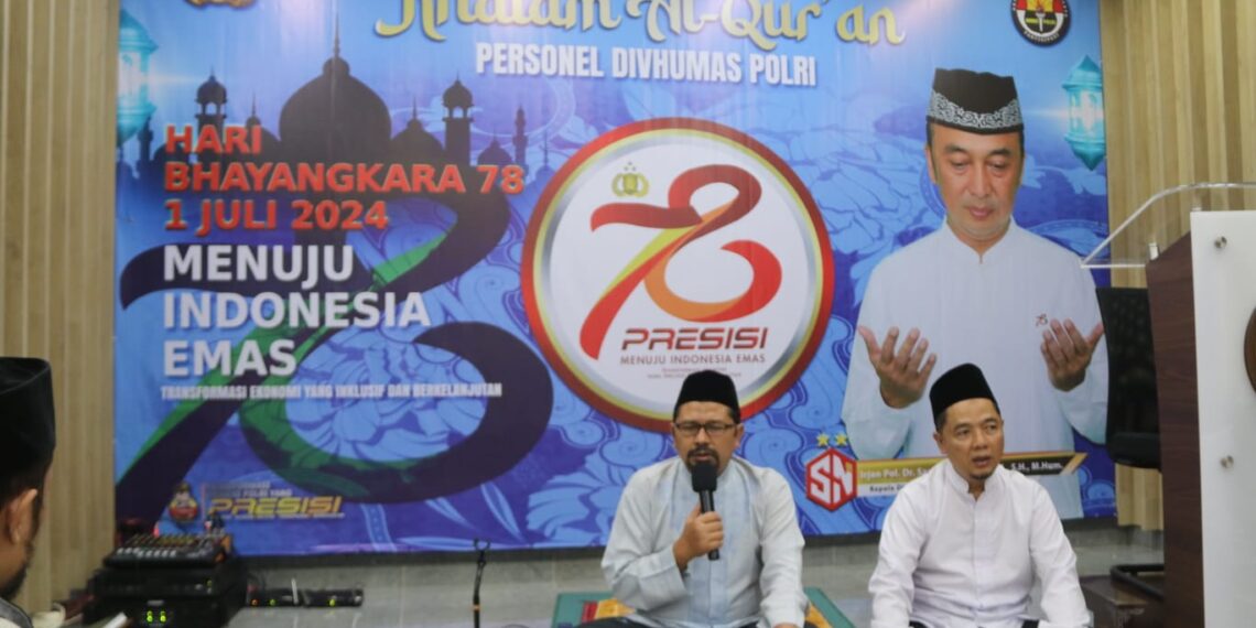 Divisi Humas Polri Gelar Khataman Dalam Rangka HUT Bhayangkara ke-78