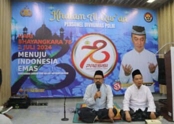 Divisi Humas Polri Gelar Khataman Dalam Rangka HUT Bhayangkara ke-78