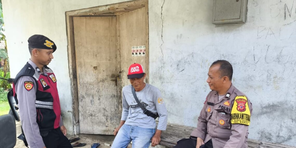 Efektifkan Sambang Kamtibmas, Bhabinkamtibmas Sudajayahilir  laksanakan Dialogis bersama warga pangkalan