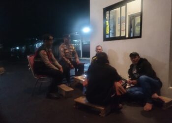 Utamakan keselamatan Personil. Polsek baros efektifkan patroli malam body system.