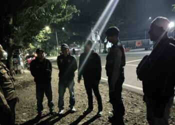 Menekan aksi Balapan liar, Polsek Baros  tingkatkan Patroli malam