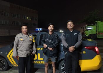 Patroli Polsek Cisaat  antisipasi Kerawanan Malam