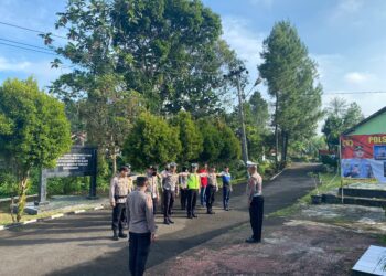 Polsek Warudoyong Gelar Apel Pagi Sebagai Bentuk Kedisiplinan.