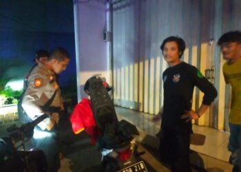 Polsek Baros efektifkan Himbauan Humanis kamtibmas anak-anak nongkrong antisipasi kerawanan malam