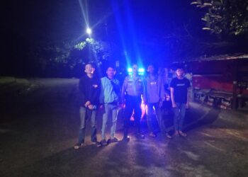 Antisipasi Gukamtibmas, anggota patroli  Polsek Warudoyong Polres Sukabumi Kota Gencar Laksanakan Patroli Malam Hari.