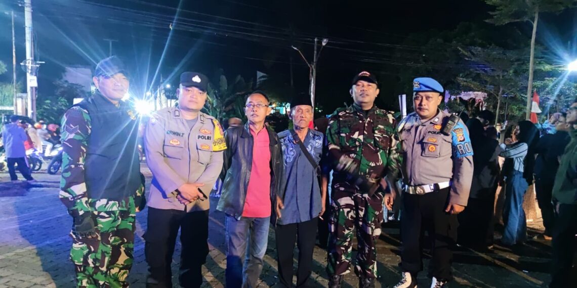 Ciptakan Kamtibmas Aman Kondusif,Polsek Sukaraja Gelar Patroli Gabungan
