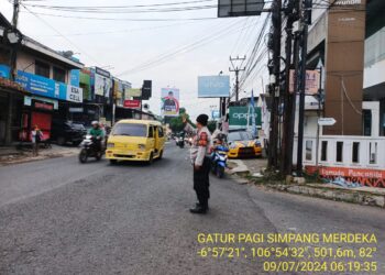 Pelayanan Prima  Rutin Gatur Pagi Polsek Lembursitu