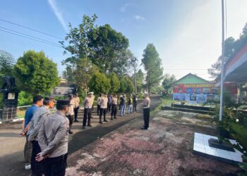 Polsek Warudoyong Gelar Apel Pagi Sebagai Bentuk Kedisiplinan.