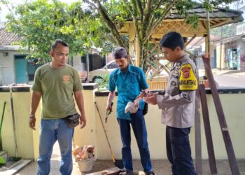 Bhabinkamtibmas Polsek Kebonpedes Kunjungi Warga Binaan Berikan Pesan Kamtibmas