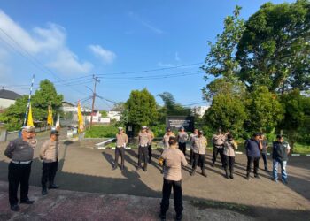 Polsek Warudoyong Gelar Apel Pagi Sebagai Bentuk Kedisiplinan.