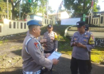 Apel Pagi dan Giat Gaktibplin Polsek Kadudampit.