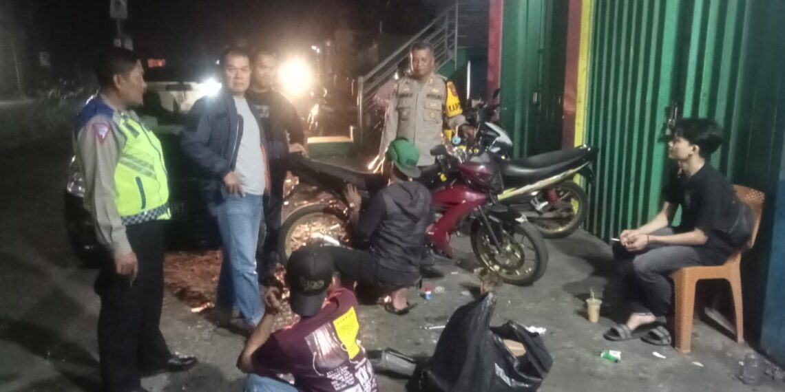 Antisipasi Kejahatan Jalanan, Kapolsek Sukaraja Pimpin Patroli KRYD