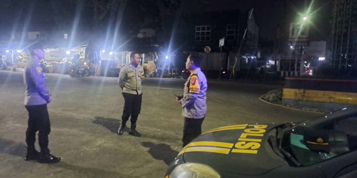 Polsek Citamiang Tingkatkan Patroli Strong Point Antisipasi Gangguan Kamtibmas Di Malam Hari