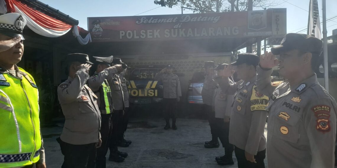 SERAH TERIMA PIKET PENJAGAAN & PIKET FUNGSI POLSEK SUKALARANG POLRES SUKABUMI KOTA