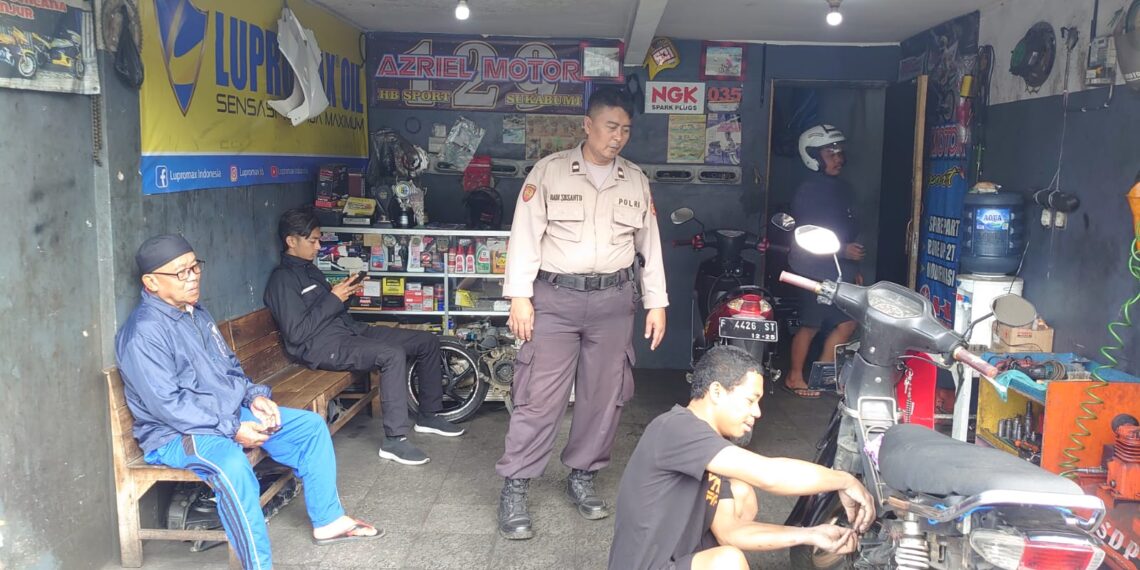 Anggota Samapta Polsek Sukabumi Gelar Dialogis dengan Warga Desa Karawang untuk Tingkatkan Kamtibmas