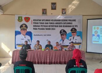 Kapolsek Citamiang Monitoring Giat Bimtek Peran Tugas dan Fungsi anggota SATLINMAS Kel. Gedong Panjang sebagai Petugas Ketertiban dan Keamanan di TPS pada PILKADA Tahun 2024.