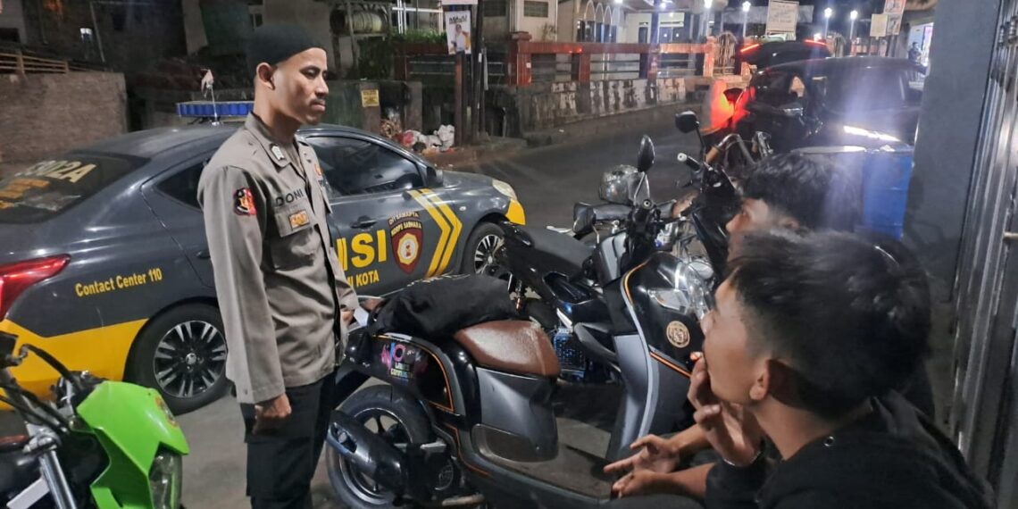 Antisipasi Terjadinya Gangguan Kamtibmas Kapolsek Citamiang Gelar Patroli KRYD.
