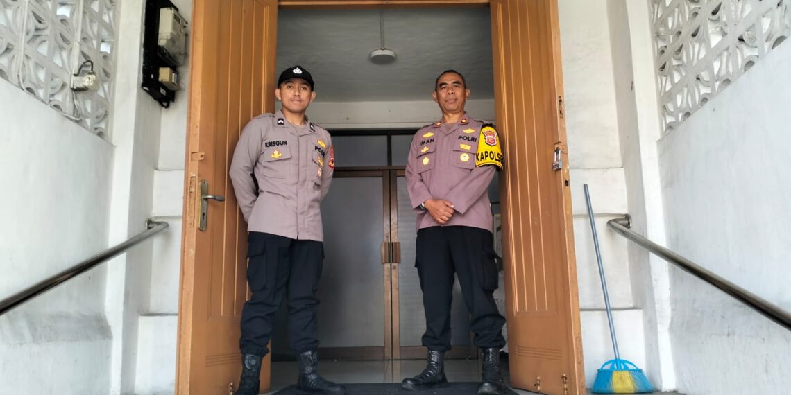 Kebaktian Gereja Sidang Kristus, Polsek Baros terapkan Pengaman secara Preventif.