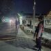 Patroli polsek baros lingkari kerawanan malam hari himbau sebar pesan kamtibmas