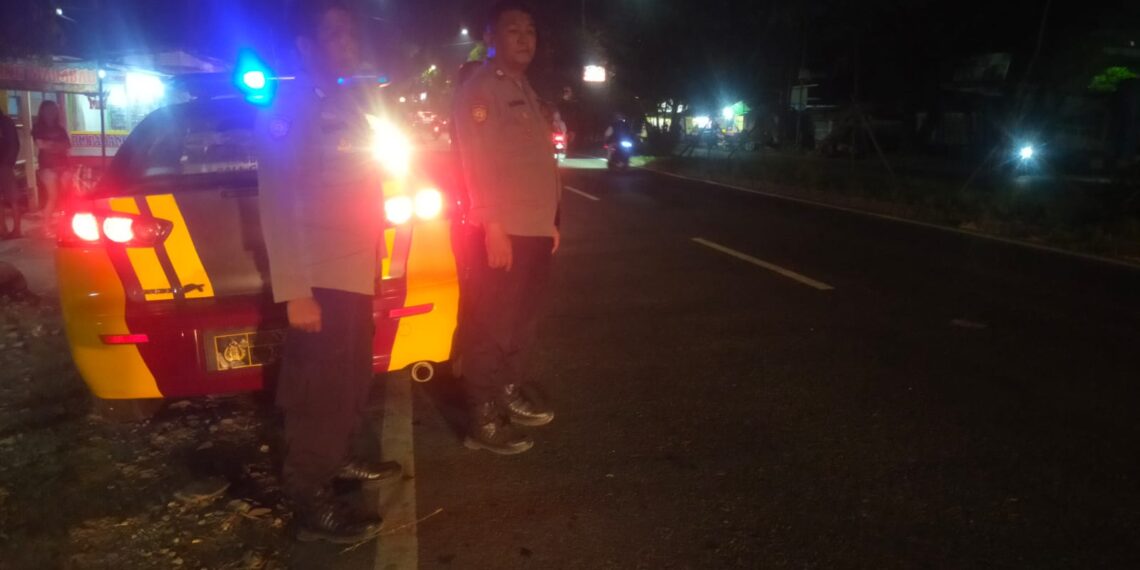 Intensifkan patroli malam. Polsek baros pastikan situasi kondusif warganya