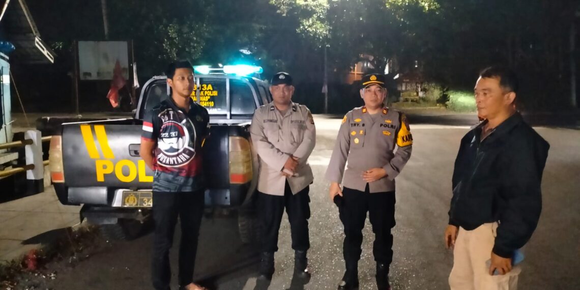 Polsek Kebonpedes Patroli KRYD Malam Minggu Ciptakan Situasi Aman dan Kondusif