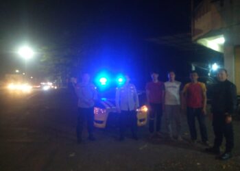 Menekan aksi Balapan liar, Polsek Baros  tingkatkan Patroli malam