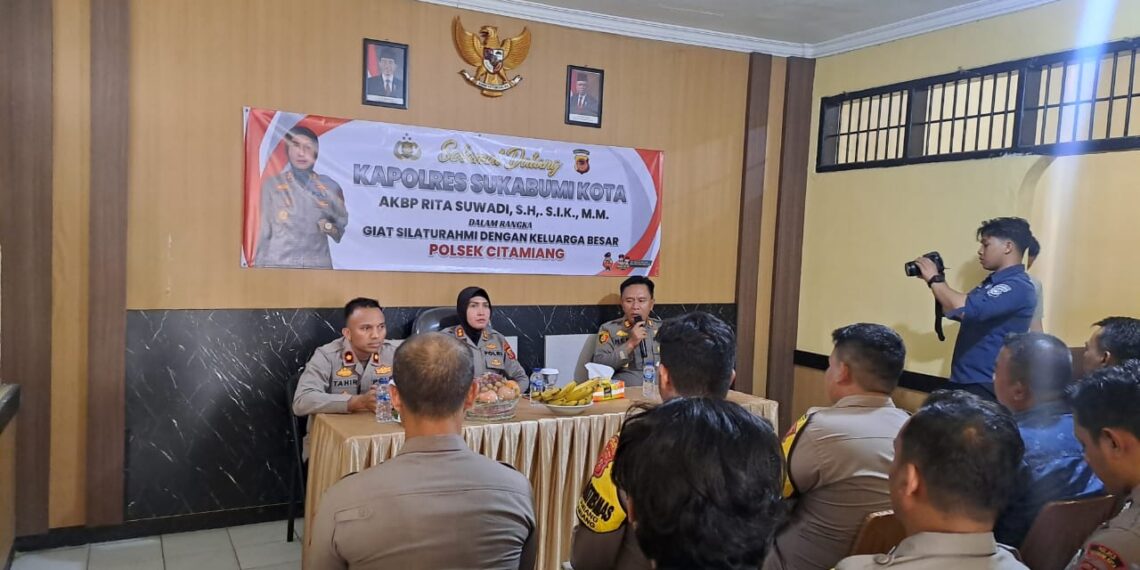Kunjungan Kerja Kapolres Sukabumi Kota ke Polsek Citamiang  Polres Sukabumi Kota.