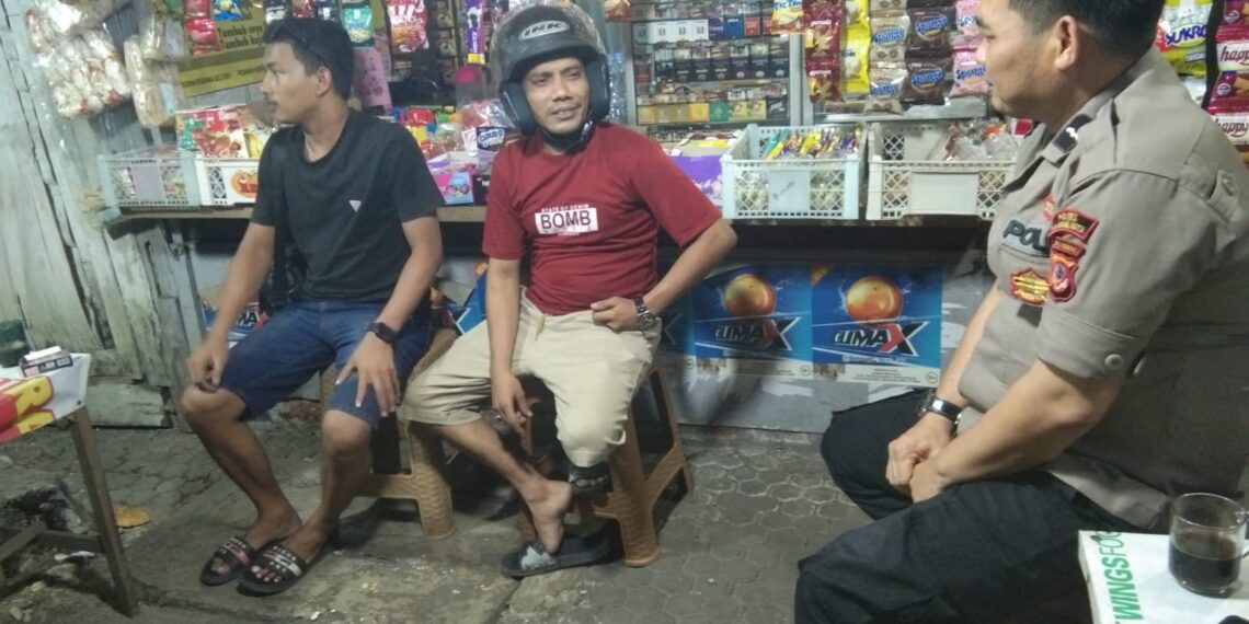 Antisipasi Gukamtibmas, anggota patroli  Polsek Warudoyong Polres Sukabumi Kota Gencar Laksanakan Patroli Malam Hari