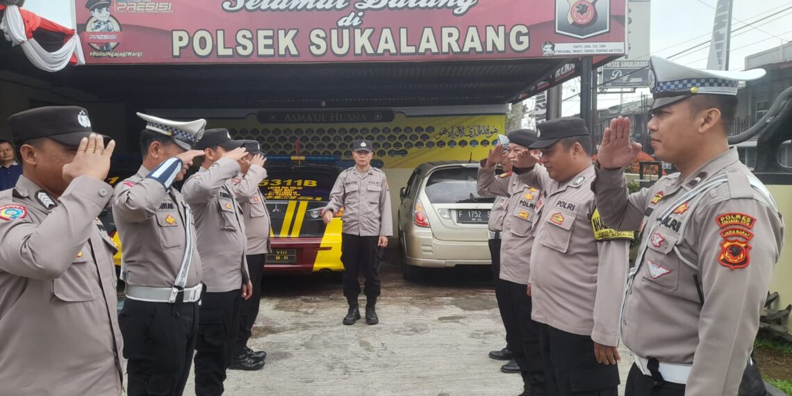 SERAH TERIMA PIKET PENJAGAAN & PIKET FUNGSI POLSEK SUKALARANG POLRES SUKABUMI KOTA
