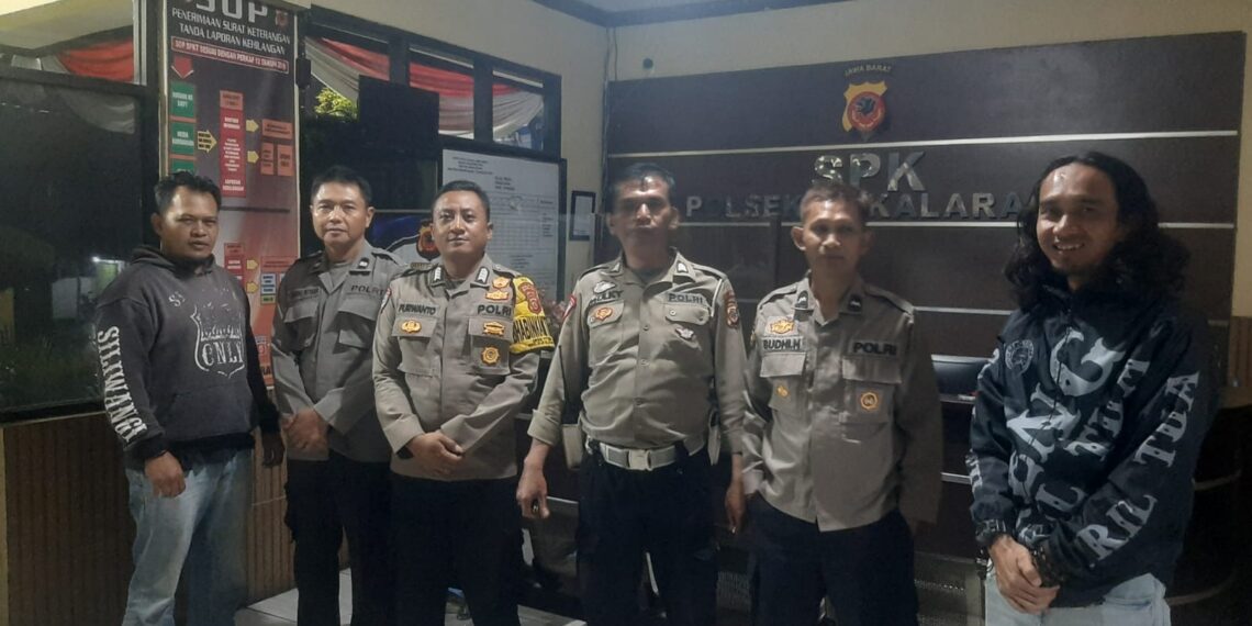 PIKET JAGA MAKO POLSEK SUKALARANG, SELALU SIAGA DI MALAM HARI