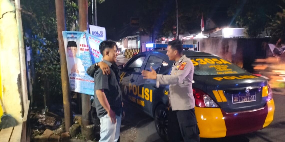 Menekan aksi Balapan liar, Polsek Baros tingkatkan Patroli malam