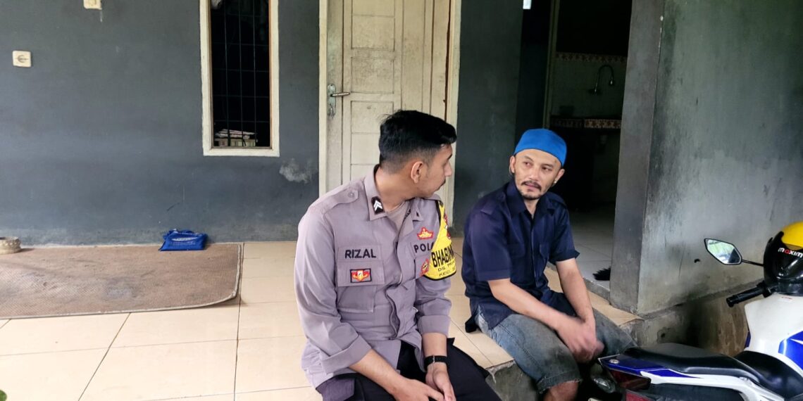 BHABINKAMTIBMAS DESA PRIANGANJAYA SAMPAIKAN PESAN KAMTIBMAS