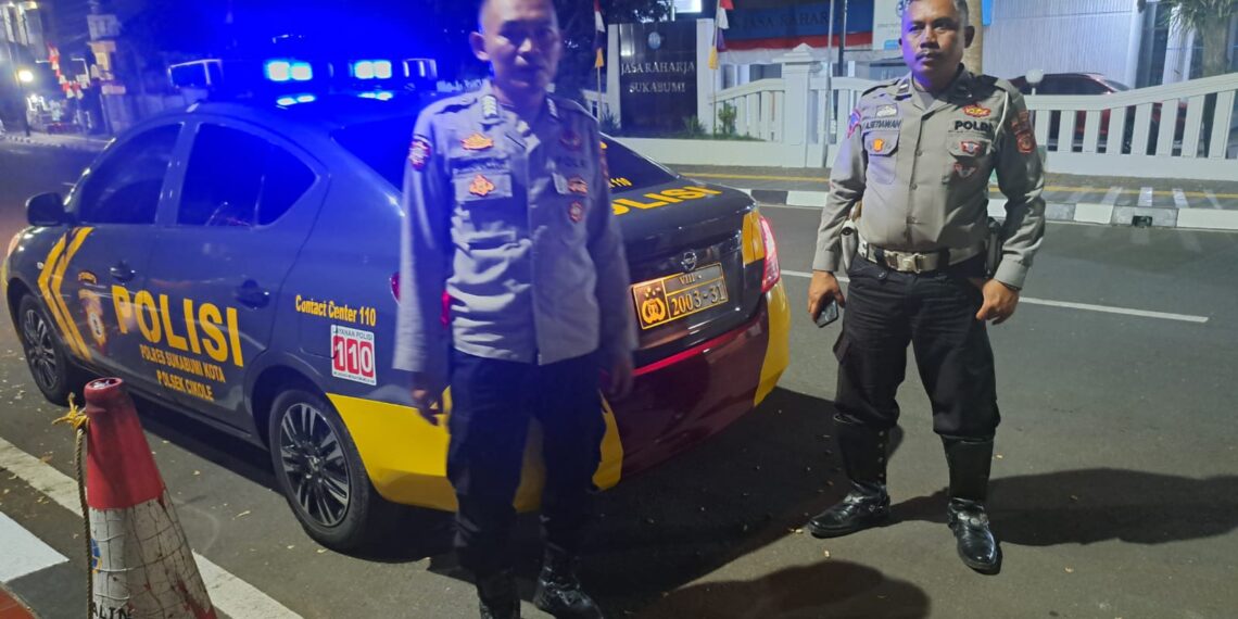 Unit Samapta Polsek Cikole Laksanakan Giat Rutin Patroli Malam