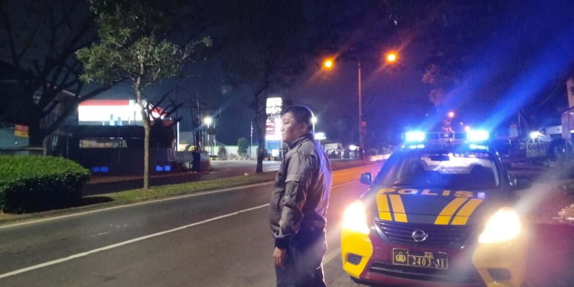 Polsek baros efektifkan patroli malam body system Antisipasi gangguan kamtibmas