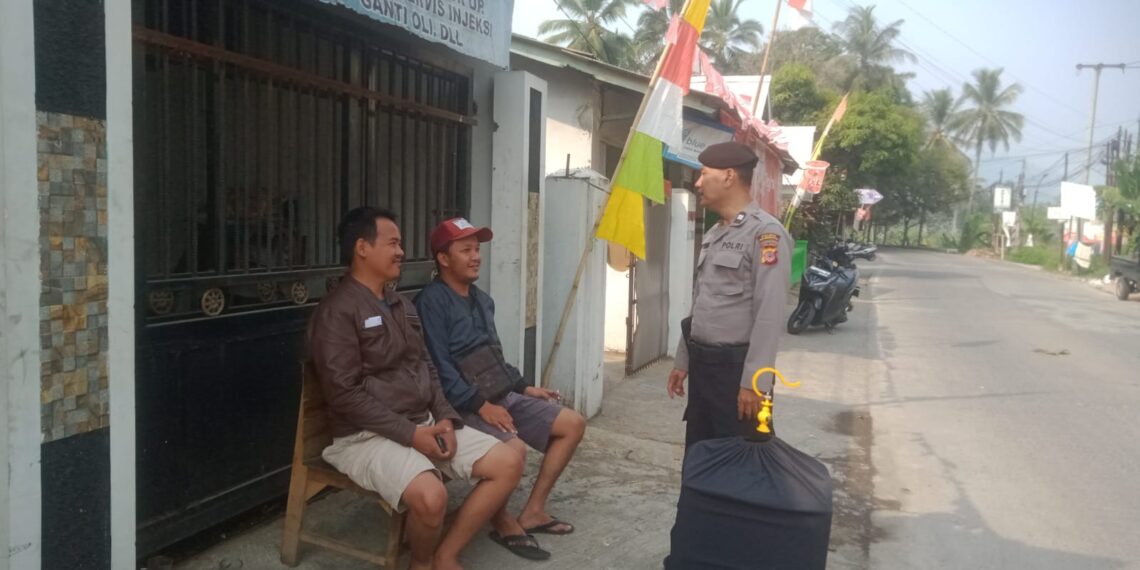 Ciptakan Rasa Aman, Anggota Samapta Polsek Cibeureum Laksanakan Patroli dialogis