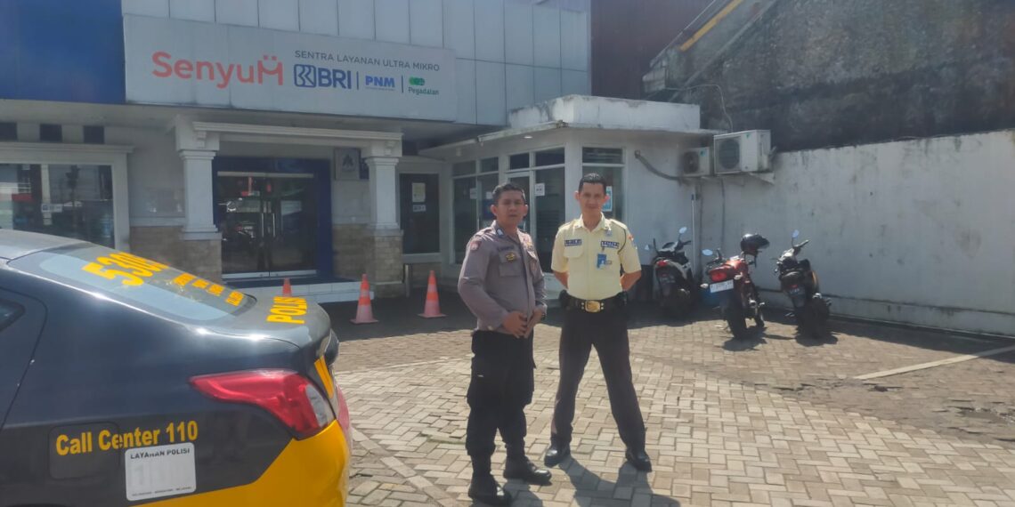 Polsek Baros Efektifkan Patroli Bank BRI unit baros antisipasi ganguan kamtibmas