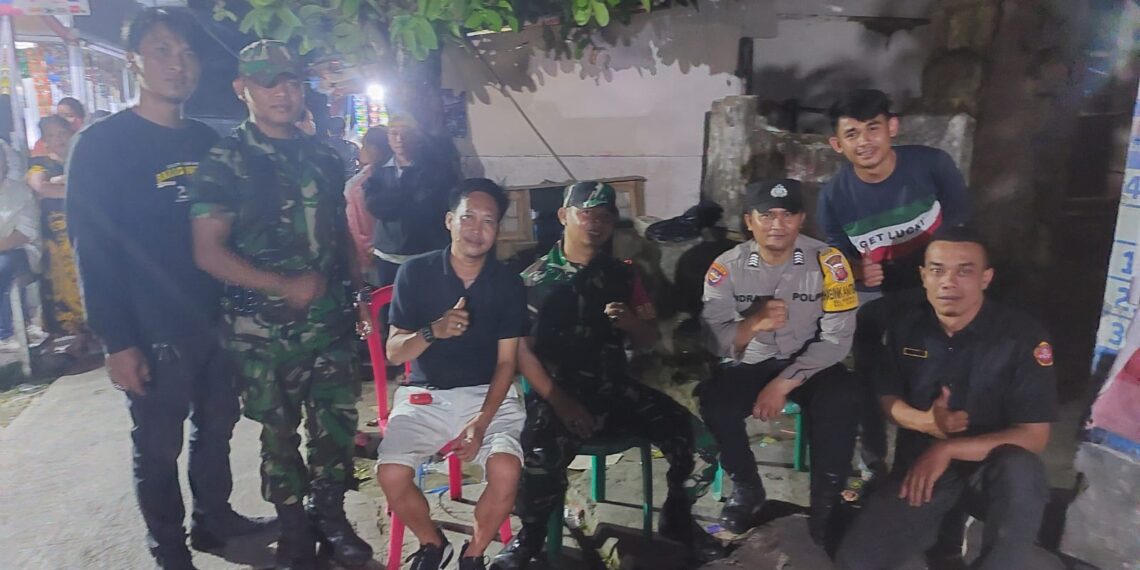 Bhabinkamtibmas Polsek Cikole dan Babinsa Laksanakan Giat Patroli Kamtibmas