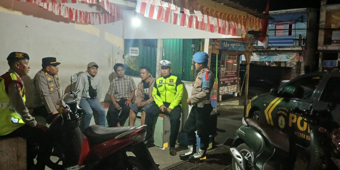 Antisipasi Kerawanan Malam Minggu, Kapolsek Sukalarang Pimpin Patroli KRYD Malam Minggu