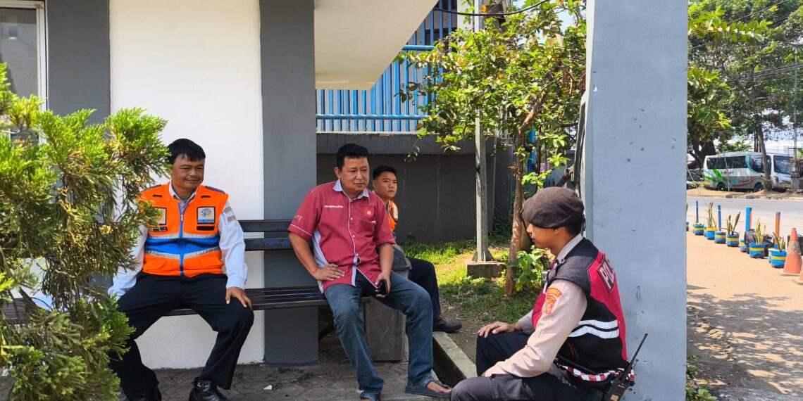 Sambangi Pos Terminal Kemenhub KH Ahmad Sanusi Patroli cooling system minimalisir gangguan kamtibmas