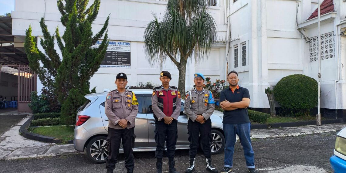 Minggu Kasih, Polsek baros tingkatkan keamanan Gereja sidang kristus