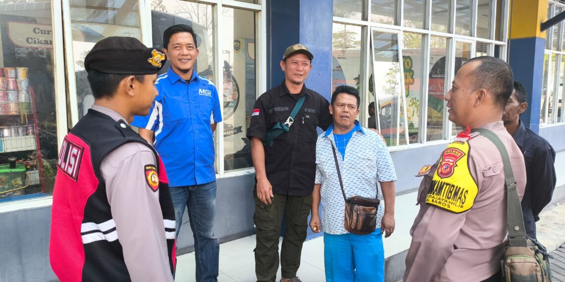 Wujudkan Rasa Aman, Bhabinkamtibmas Sudajayahilir antisipasi Gukamtibmas Terminal KH. Ahmad Sanusi