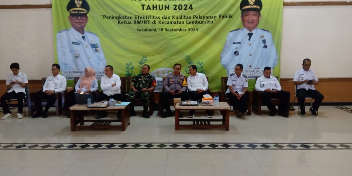 Kapolsek Lembursitu Hadiri  Kegiatan rapat koordinasi Kewilayahan ketua Rt/Rw sekecamatan Lembursitu Kota Sukabumi